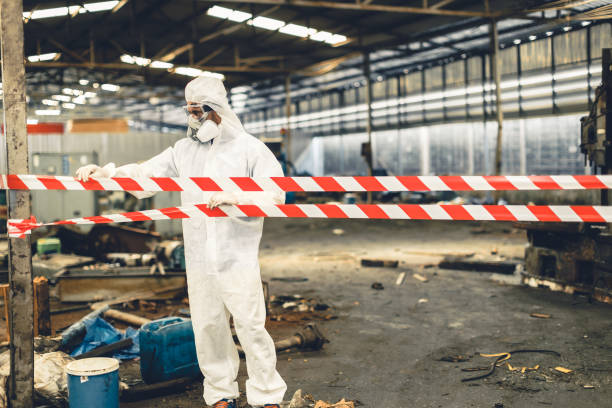 Professional Drug Lab Cleanup technician working in West Hills, NY